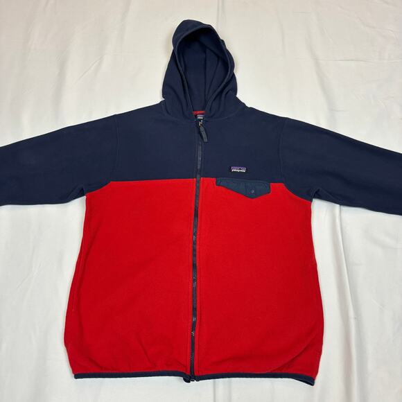 Patagonia Kids Micro D Snap T Fleece Zip Jacket Youth XL Gorpcore Granola - Picture 2 of 11